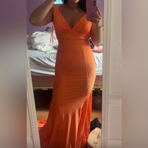 Elegant Orange Dress